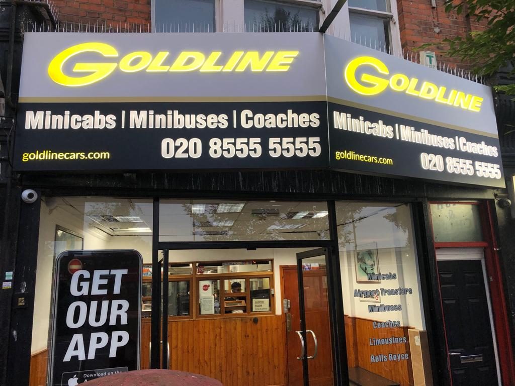 Shop Front Goldline Taxi Cab