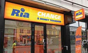 Ria Money Transfer - Illuminated Shop Signs